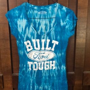 Beautiful blue & white Ford T shirt